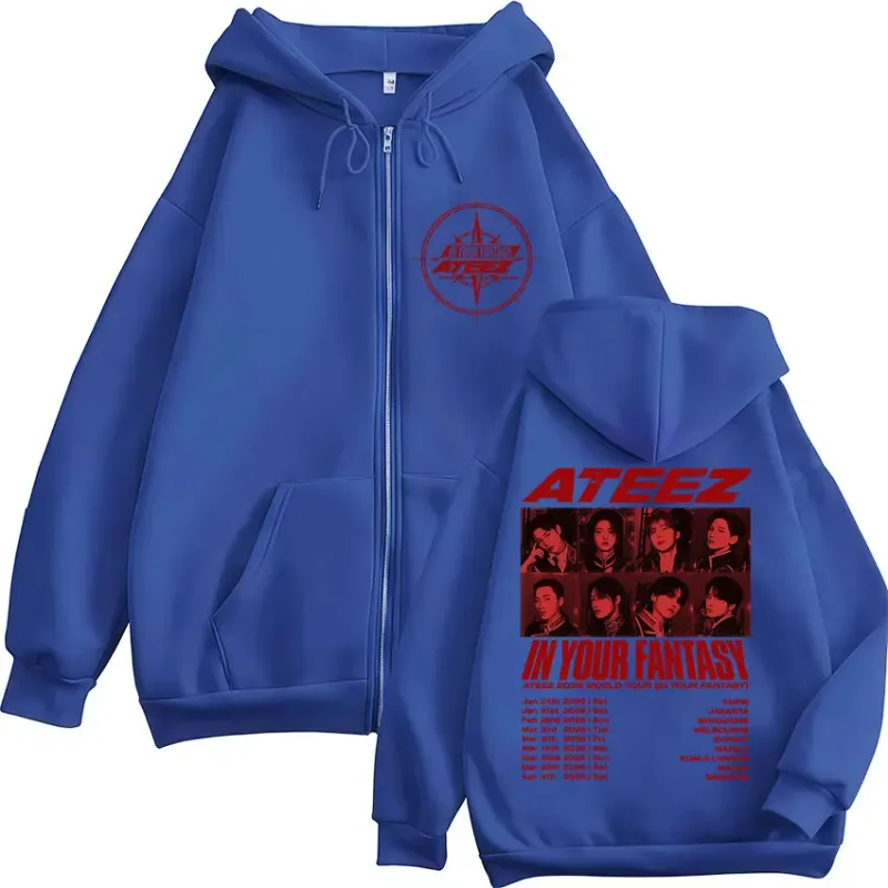 2026 World Tour in Your Fantasy Zipper Hoodies Korean Kpop Men Women Clothing Fashion Zip Up Sweatshirts Jackets Coats — image 6
