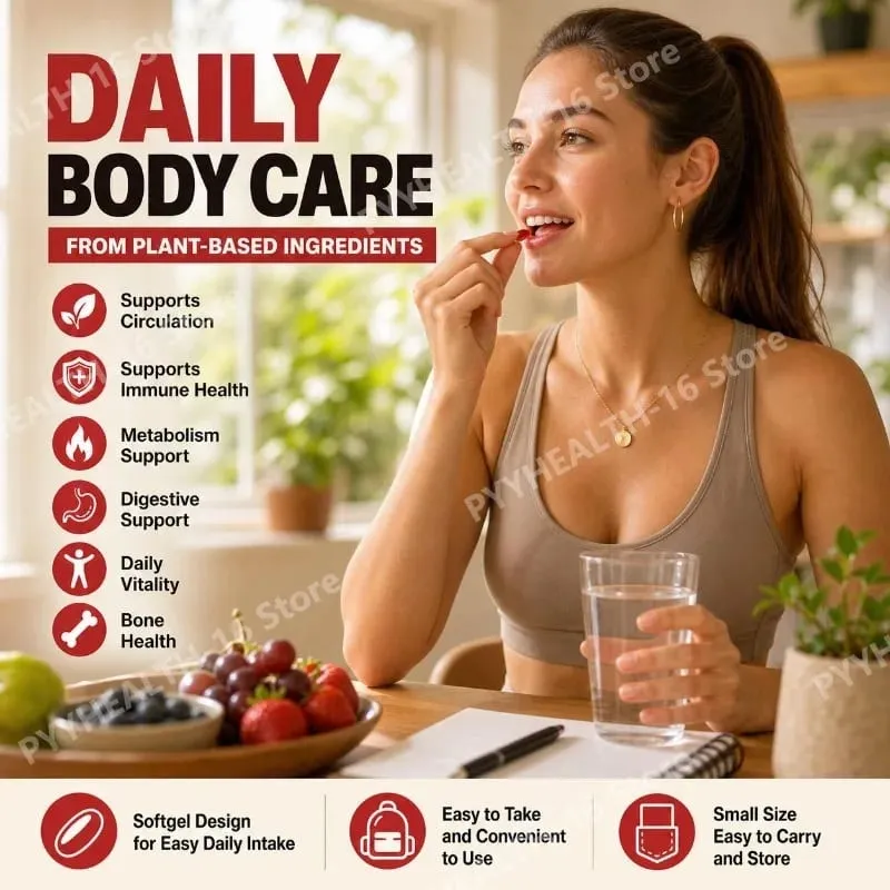 Docteat Pepper Cayenne 12-in-1 Softgels Immune Health and Bone Support with Berberine and Black Pepper Extract 180 Softgels
