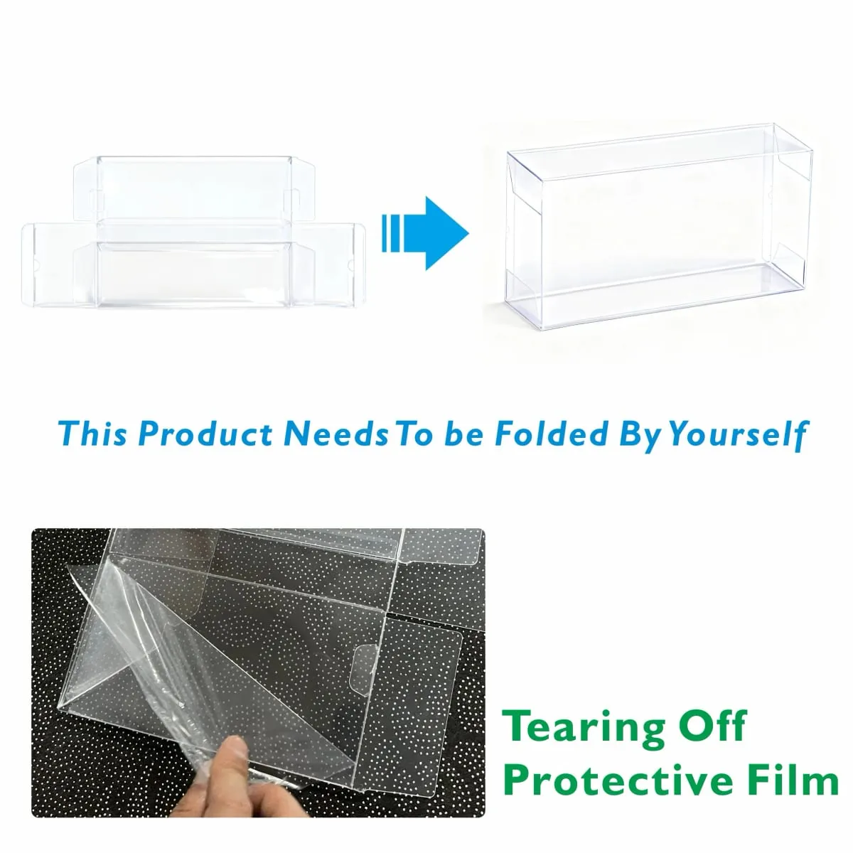 2PCS Clear Plastic Protector Case Super Thick 0.7mm For Mega Charizard EX UPC / 151UPC Box