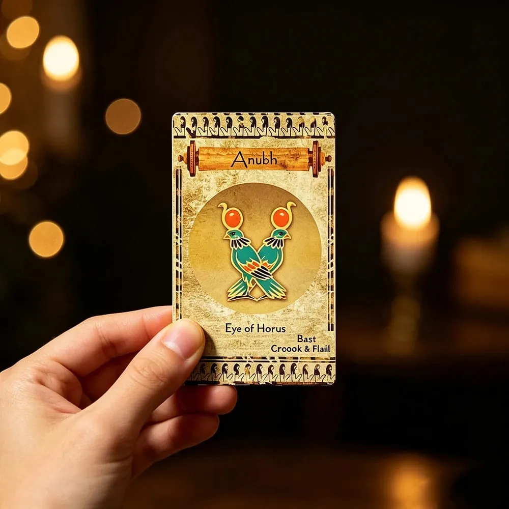 12*7cm Egyptian Oracle Deck A 20 Cards English Inspirational Deck With Messages From The Divine Spiril Card Game For Family — image 5