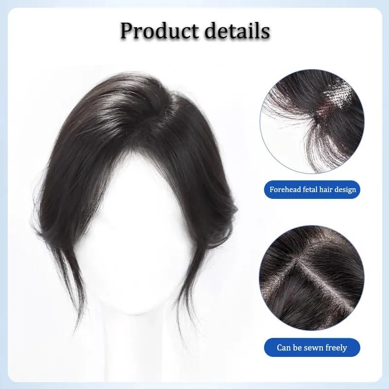 Wig Patches for Women with Fluffy Hair on the Top of the Head Natural and Seamless Hair Coverage White Hair Replacement Patches — image 6