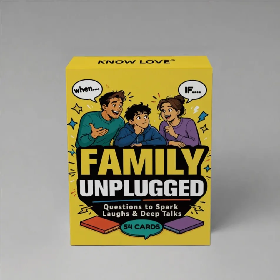 Family Discussion Cards - Create Lasting Laughter And Memories - Paper Card Game Perfect for Party Gatherings And Holiday Intera