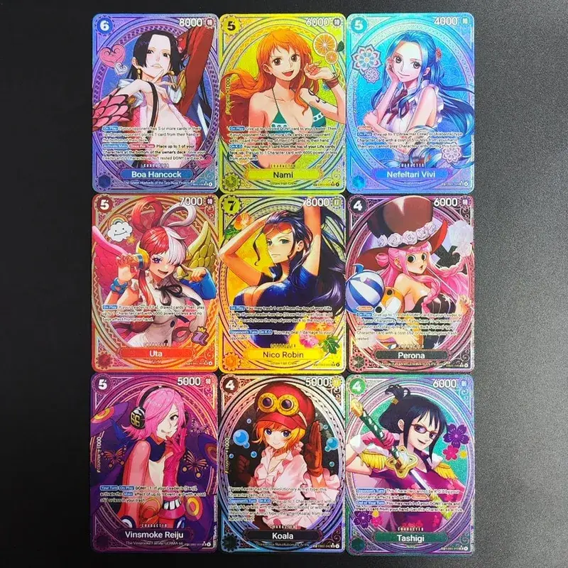 9style PROXY One Piece English Heroines Nami Robin Hancock Reiju Vivi Perona Tashigi EB03-053 Collection Otcg Anime Cards