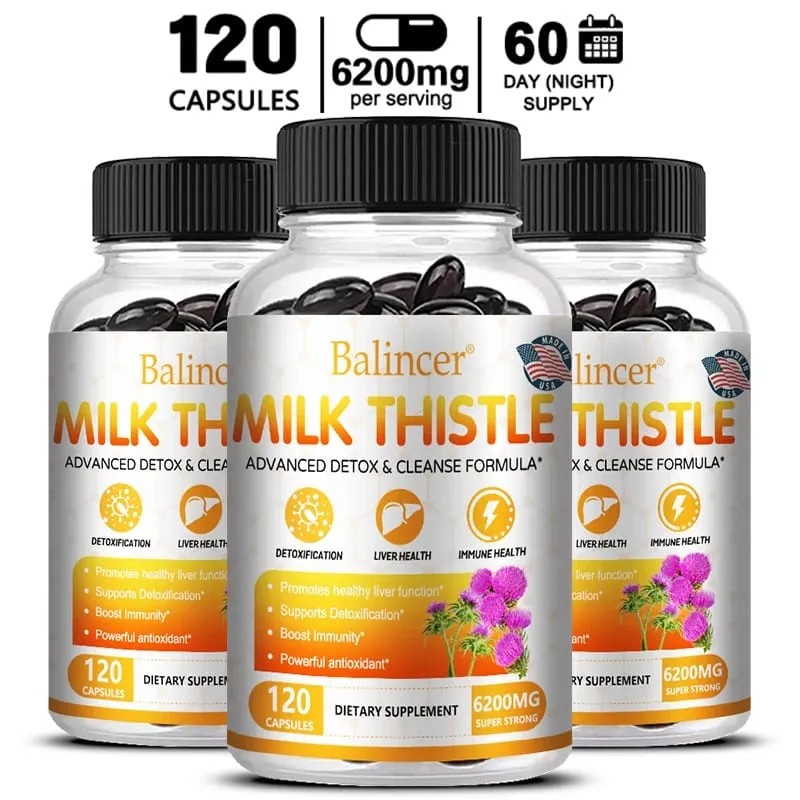 Milk Thistle with Dandelion Root - for Kidney & Liver Health Liver Detox and Cleanse Promotes Skin and Digestive Health — image 11