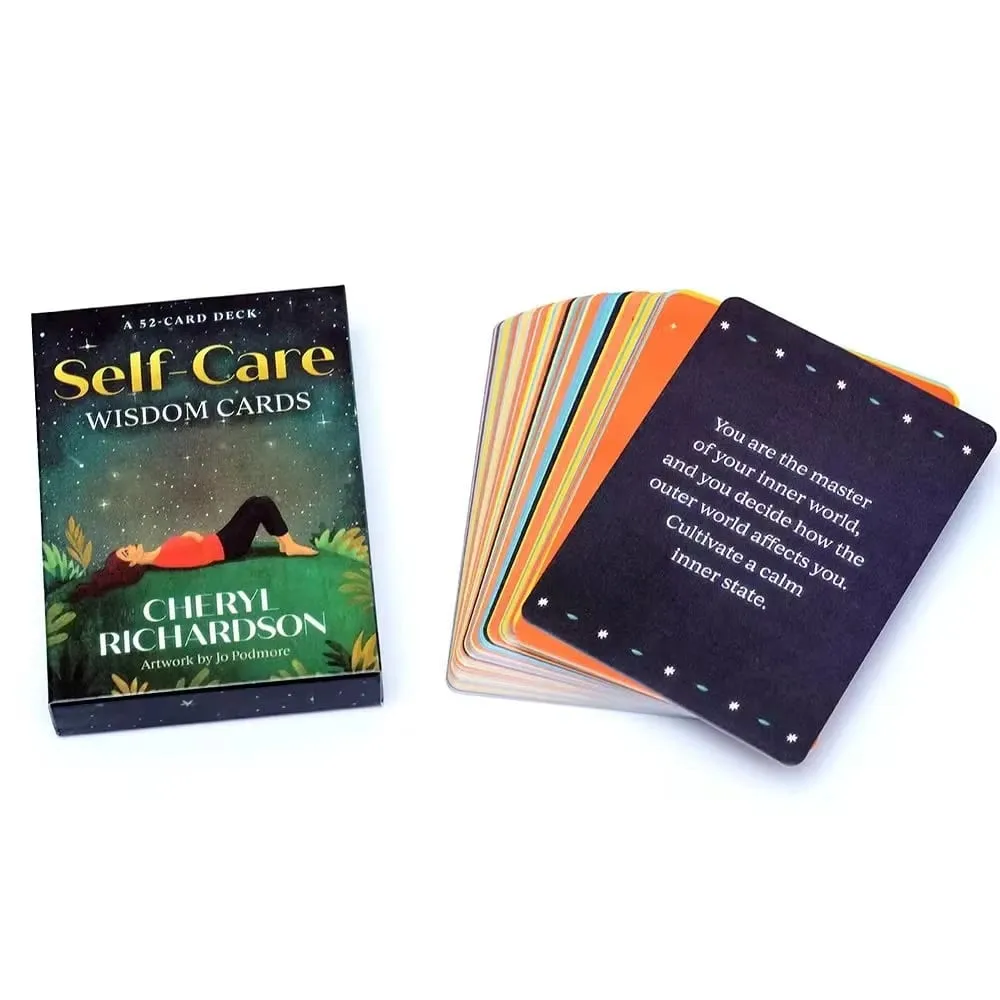 Self Care Wisdom Cards Tarot Deck Oracle Card Fate Divination Leisure Entertainment Family Gatherings Tarot Card Board Game