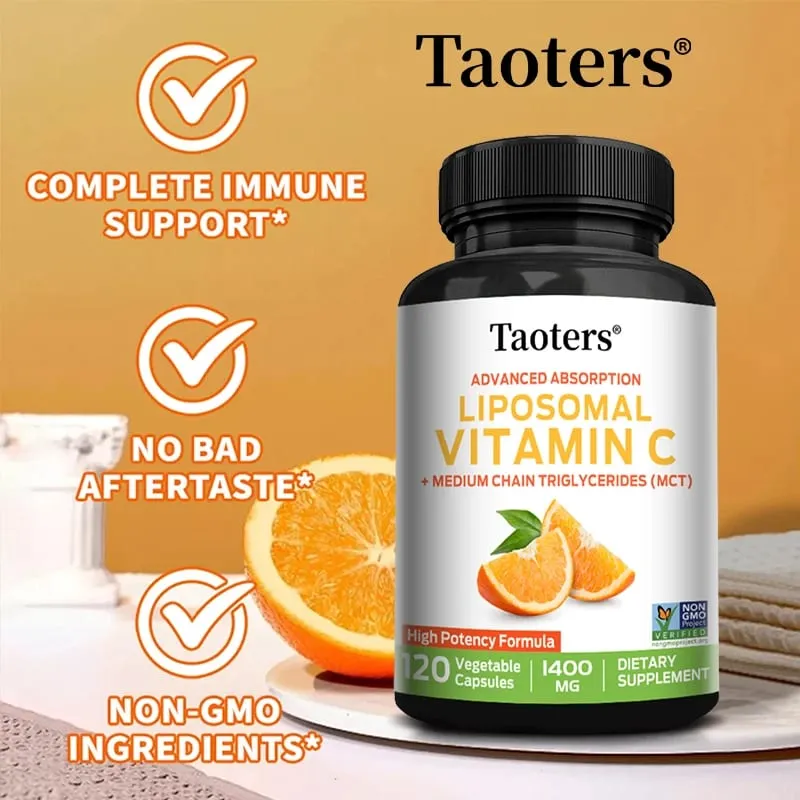 Liposomal Vitamin C 1400mg - Nagtataguyod ng Collagen Production Immune Support Napakahusay na Antioxidant