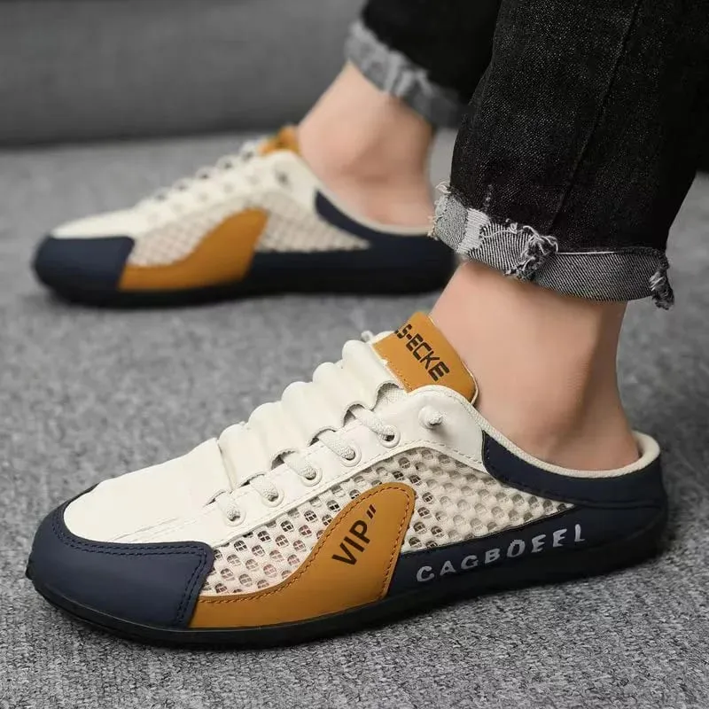Men Casual Sneakers 2026 Summer Breathable Mesh Chunky Sole Shoes Free Shipping Sporty Comfort Men's Sneakers and Casual Shoes — image 4