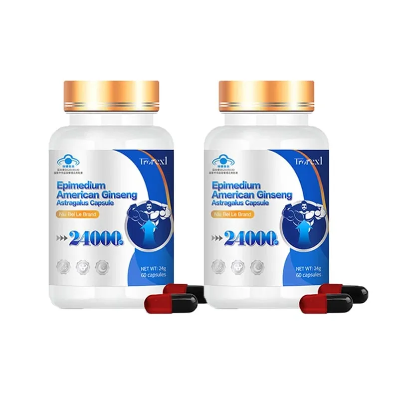 Peningkatan Tenaga dengan Ekstrak Epimedium & Ginseng - Menggalakkan Kekuatan & Keyakinan -Suplemen Pengubah Herba Harian Lelaki