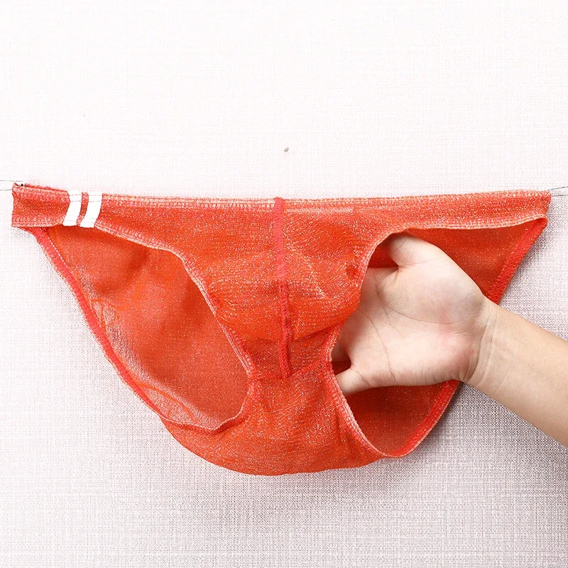 Sous-vêtements pour hommes, slips Ultra fins, taille basse, culotte respirante en maille — image 26