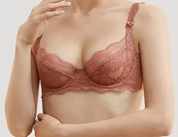Nouvel Ensemble Plus Size Underwear Dentelle Ultra Fine Mode Style Français Uni Doux Armature Push Up Soutien Gorge Multi Taille — image 11