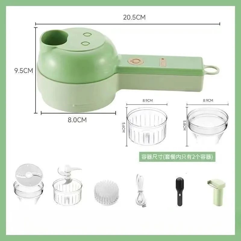 Electric Vegetable Chopper Multifunctional Garlic Ginger Onion Cutter For Home Kitchen Food Slicer And Dicer — image 6
