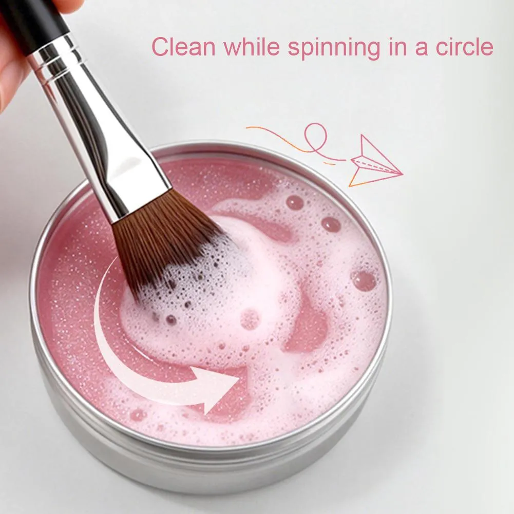 Makeup Brush Cleaner Soap with Silicone Mat Deeply Cleans Waterproof Makeup for Synthetic & Natural Makeup Brushes & Sponges — image 3