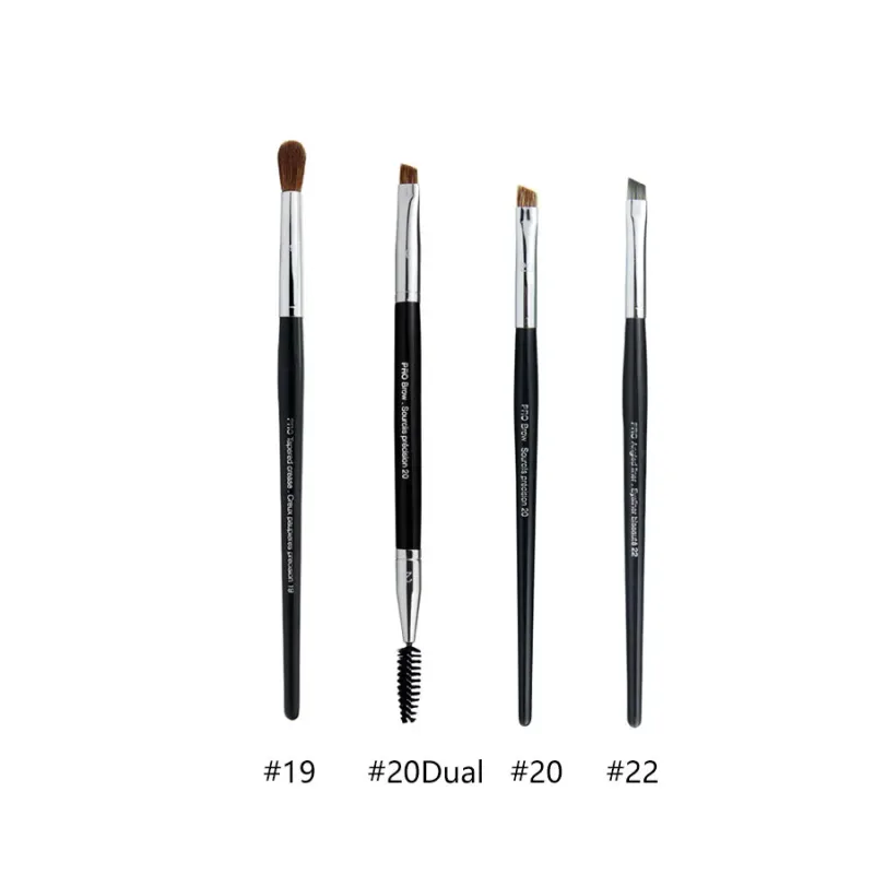 4pcs/set Pro Allover Eye Shadow Makeup Brushes Lip Brow Precision Concealer Blending Domed Crease Smudge Highlight Make Up Brush