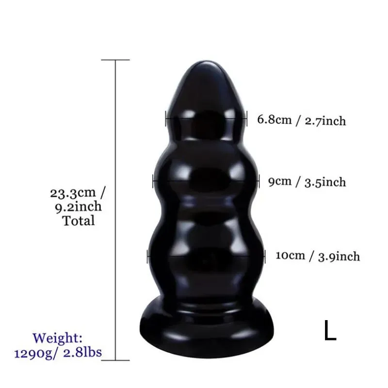 Super Huge Anal Plugขนาดใหญ่Dildos ButtPlug Anus Expansionต่อมลูกหมากMassagerพร้อมถ้วยดูดของเล่นสำหรับผู้หญิงผู้ชายMasturbator