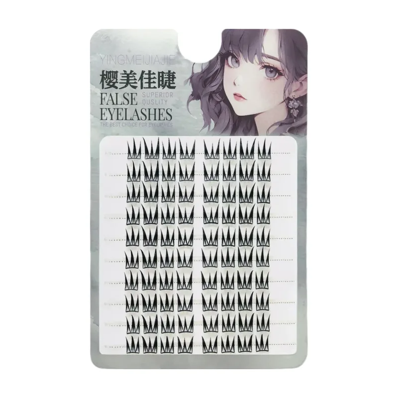 Fluffy Volume False Eyelash Extensions V-shaped Natural Curl Large Capacity Fake Lashes Daily Wear Perfect Eye Makeup For Women — image 10