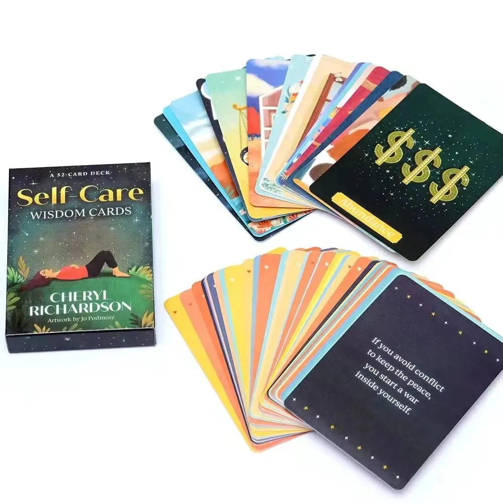 Self Care Wisdom Cards Tarot Deck Oracle Card Fate Divination Leisure Entertainment Family Gatherings Tarot Card Board Game — image 1