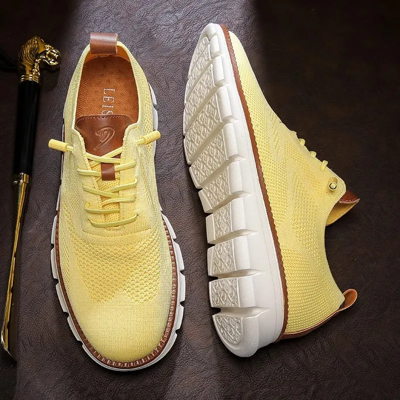 Men's Casual Dress Shoes Fashion Walking Sneakers Mesh Business Oxfords Work Lightweight Soft Sole — image 16