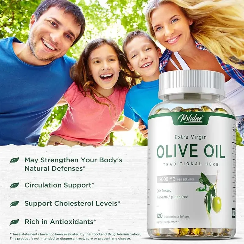 Olive Oil Supplement - Supports Brain Skin and Heart Health Antioxidant Reduces Wrinkles Promotes Cell Repair Boost Vitality — image 5