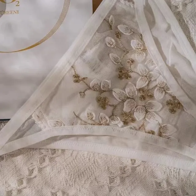 New Embroidery Lace Flowers French Women Underwear Steel Rubber Bone Push Up Bras Sexy Bralette Cute Lingerie Sexy Body Shaping — image 13