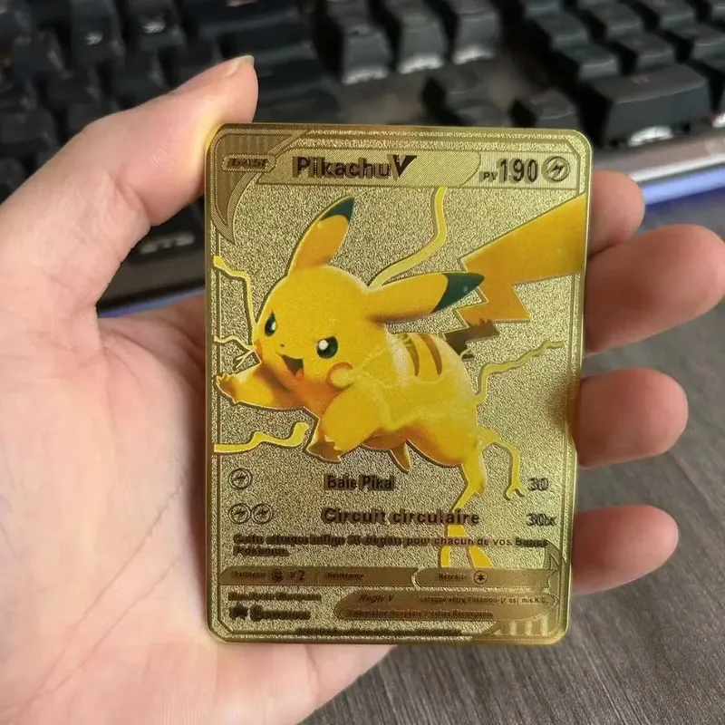 Pokemon Metal Game Collection Card Anime Figure Charizard Pikachu Blastoise Mewtwo Battle Collection Carte Card Toy Gift — image 21