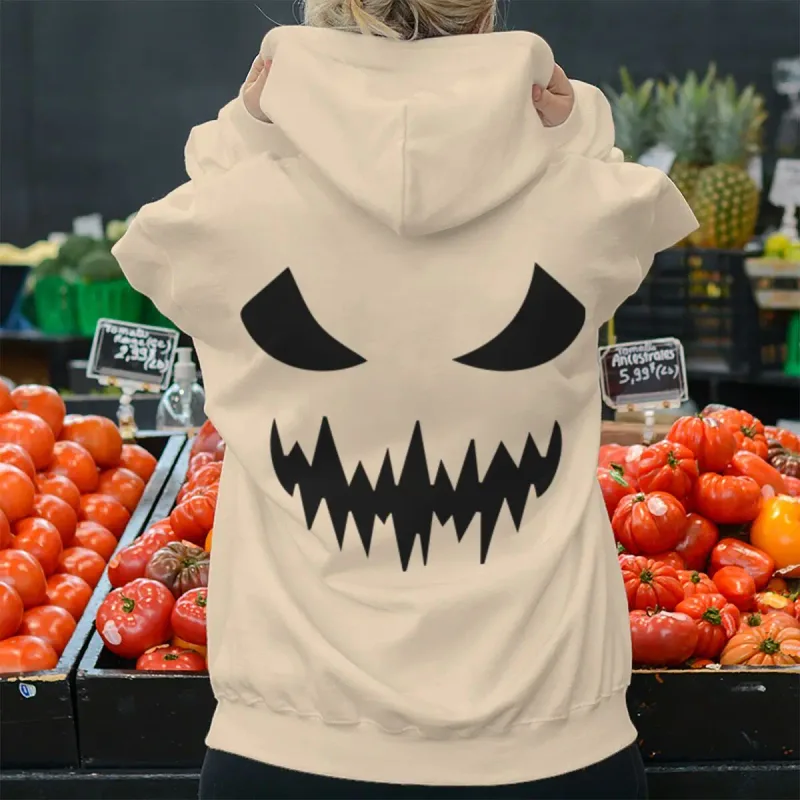 2026 Fashion Horror Movie Face Men's Hoodie Casual Long Sleeve Halloween Streetwear Unisex Luminous Style Hoodies — image 5