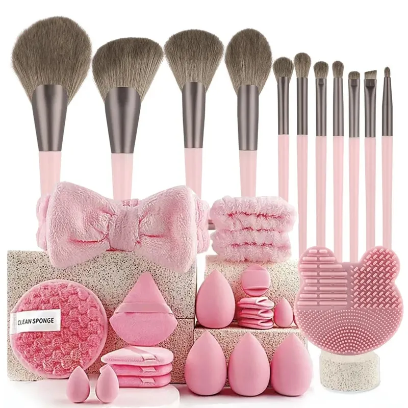 33 db-os beauty set sminkkészlet nagy és kis szépségszivacsok a hibátlan sminkfelvitelhez és a smink eltávolításához teljes készlet — image 25
