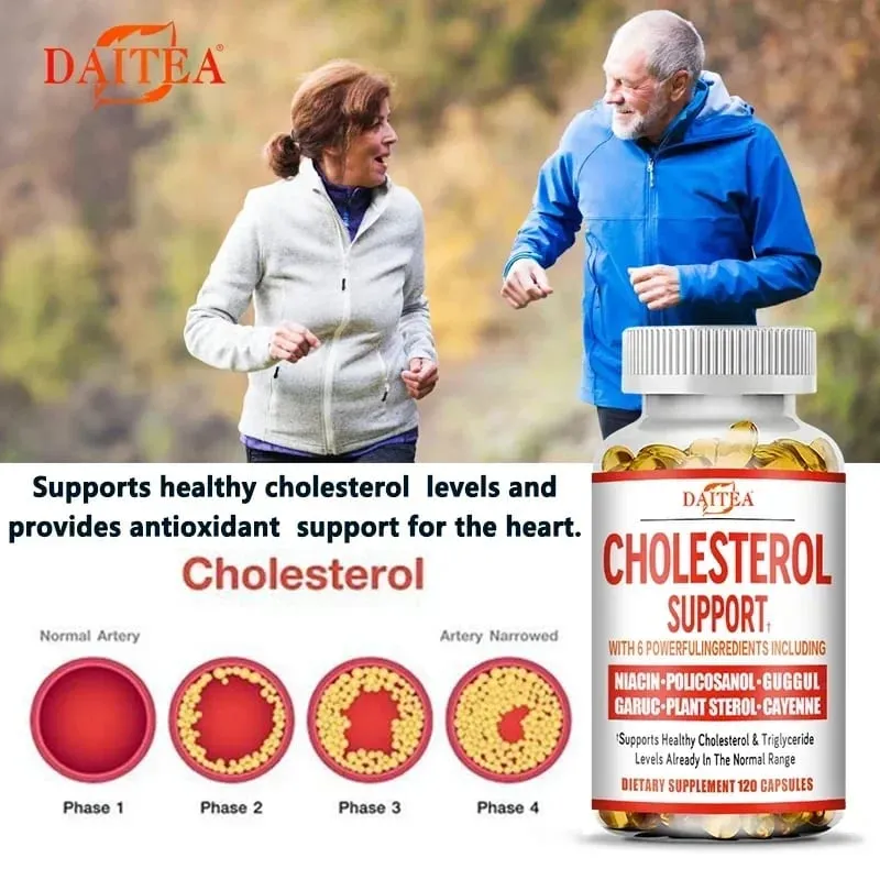 Daitea-Nahrungsergänzungsmittel zur Cholesterinunterstützung – senkt LDL und Triglyceride. Das Immunsystem lindert Ängste. Natürliche Nebennierengesundheit