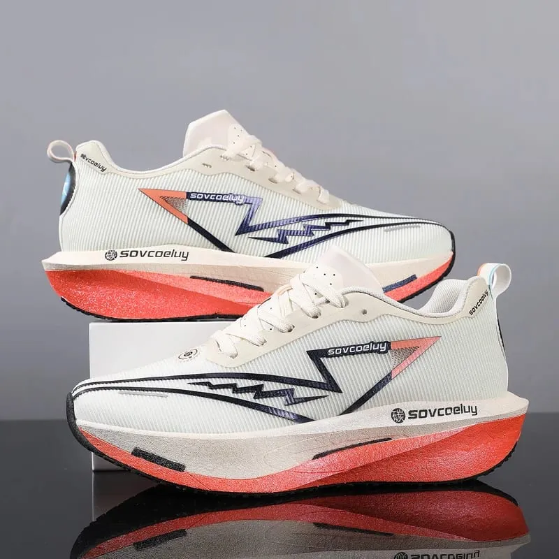 Running Shoes Carbon Board Speciality Men Sports Breathable Lightweight Women's Comfortable Marathon Athletic Nonskid Sneakers — image 1