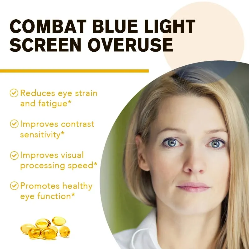 Lutein Eye Capsules 860mg -Contains Zeaxanthin Bilberry Extract and Vitamin A-Supplement Eye Vitamins To Promote Healthy Vision