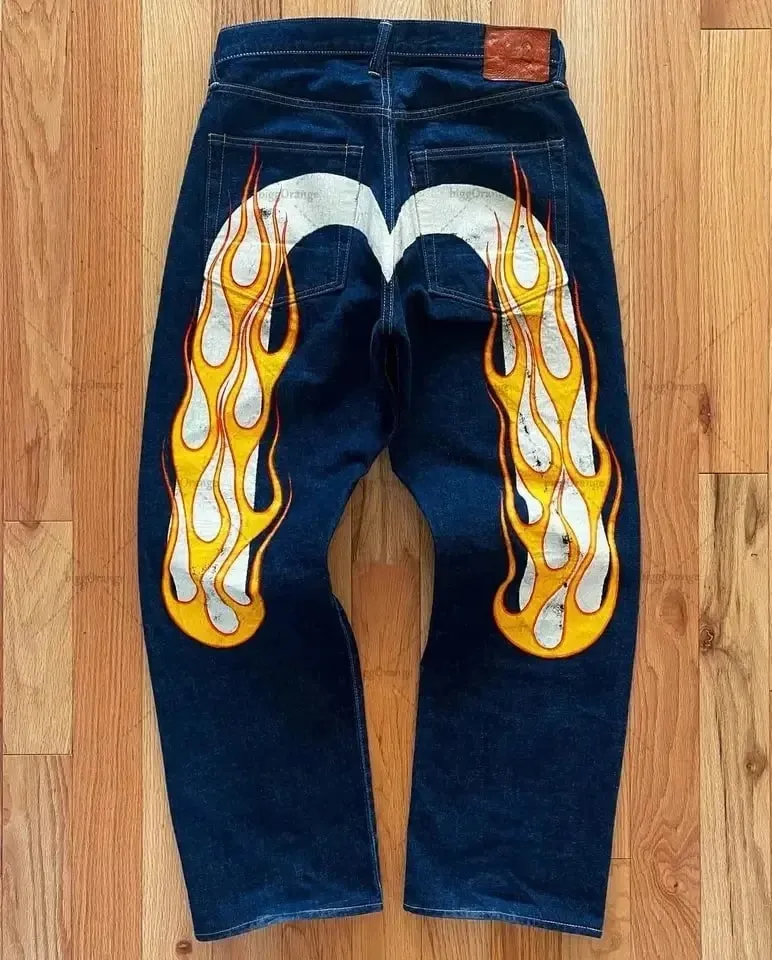 Vaqueros negros de pierna recta para hombre, pantalones ajustados holgados con costuras amarillas, estampado de dados en 3D, diseño artístico, tendencia única, novedad de 2025