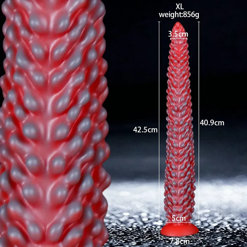 Huge Long Buttplug Monster Tentacle Silicone Anal Plug Dildo with Strong Suction Cup Clitoris Vagina Stimulation Adult Sex Toys — image 11