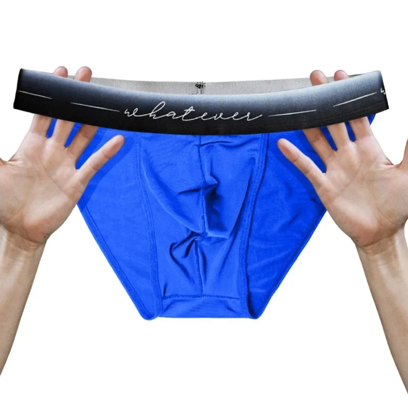 1pc Men's Sexy Semi-sheer Briefs - Ice Cold Fabric Printed Waistband Breathable Sweat-Wicking Soft Casual Daily Men Underwear — image 13