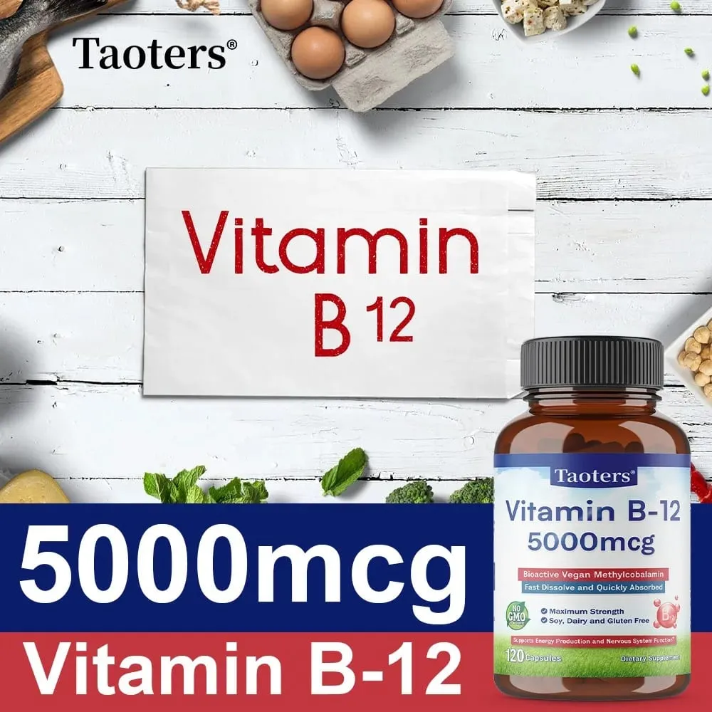 Vitamin B12 5000 Mcg - Supports Heart Health Nervous System Promotes Metabolism Increases Energy Levels Relieves Fatigue — image 3