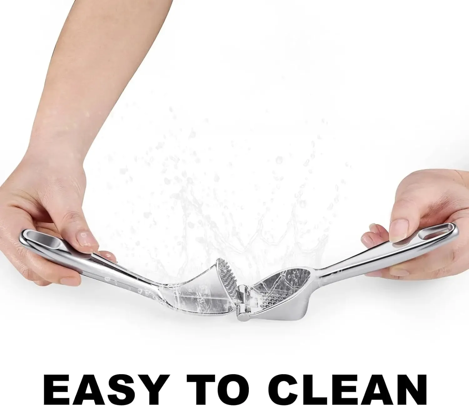 1pcs Garlic Press Easy to Squeeze and Clean with Soft Easy Squeeze Ergonomic Handle Zinc Alloy Garlic Mincer & Crusher — image 5