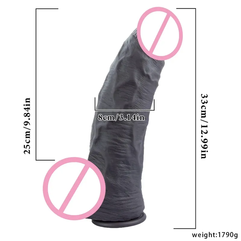 Super Big Skin Dildo Penis Prostate Massager Strap-on Silicone Realistic Anal Plug Masturbator Sexy Adult Huge Dildos Sex Toys — image 3