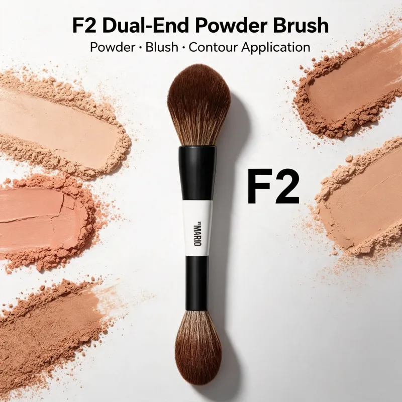 Soft Fiber Hair Cosmetic Brush Set - F1-F4 E1-E6 Series Makeup Brushes for Highlight Blush Ambient Glow - Premium Quality — image 5
