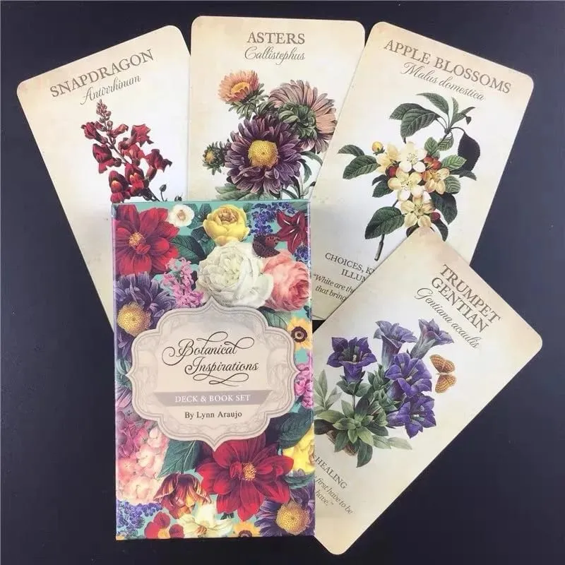 Botanical Inspiration Oracle Cards Set of 45 10.3x6cm Each Plant-Based Wisdom Predictive Tools for Personal Development — image 1