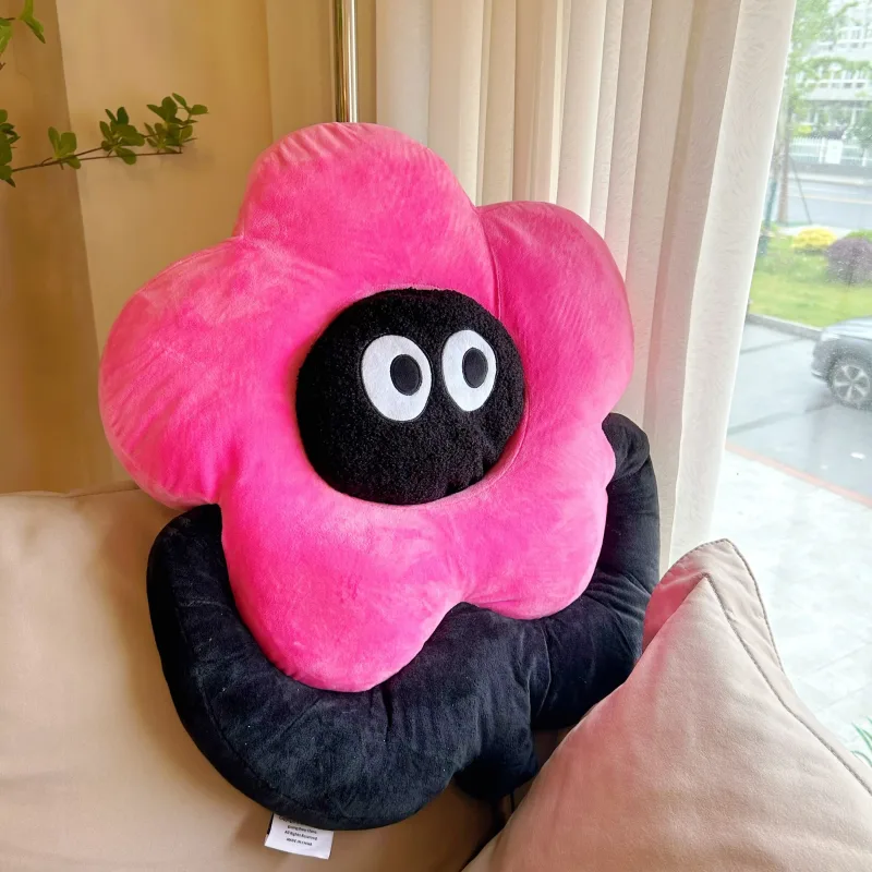 Dekorasi Sofa Bantal Bunga Girly Selebriti Bantal Beruang Kucing Lucu Boneka Hewan Mainan Mewah Kelinci Lingkaran Bunga Pelangi Natal — image 14
