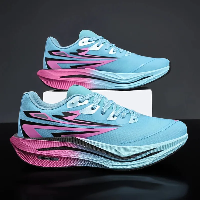Running Shoes Men Sports Carbon Board Marathon Speciality Breathable Lightweight Women's Comfortable Athletic Nonskid Sneakers