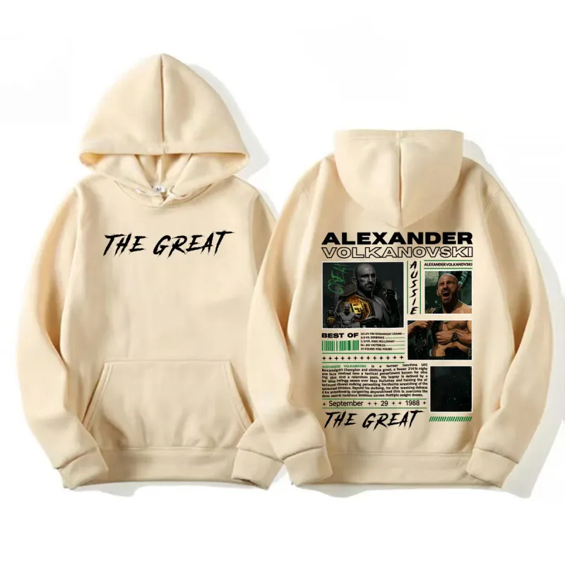 Alexander Volkanovski The Great Vintage Graphic Hoodies Men's Fashion Violence Aesthetic Sweatshirt Fleece Long Sleeve Pullovers — image 6