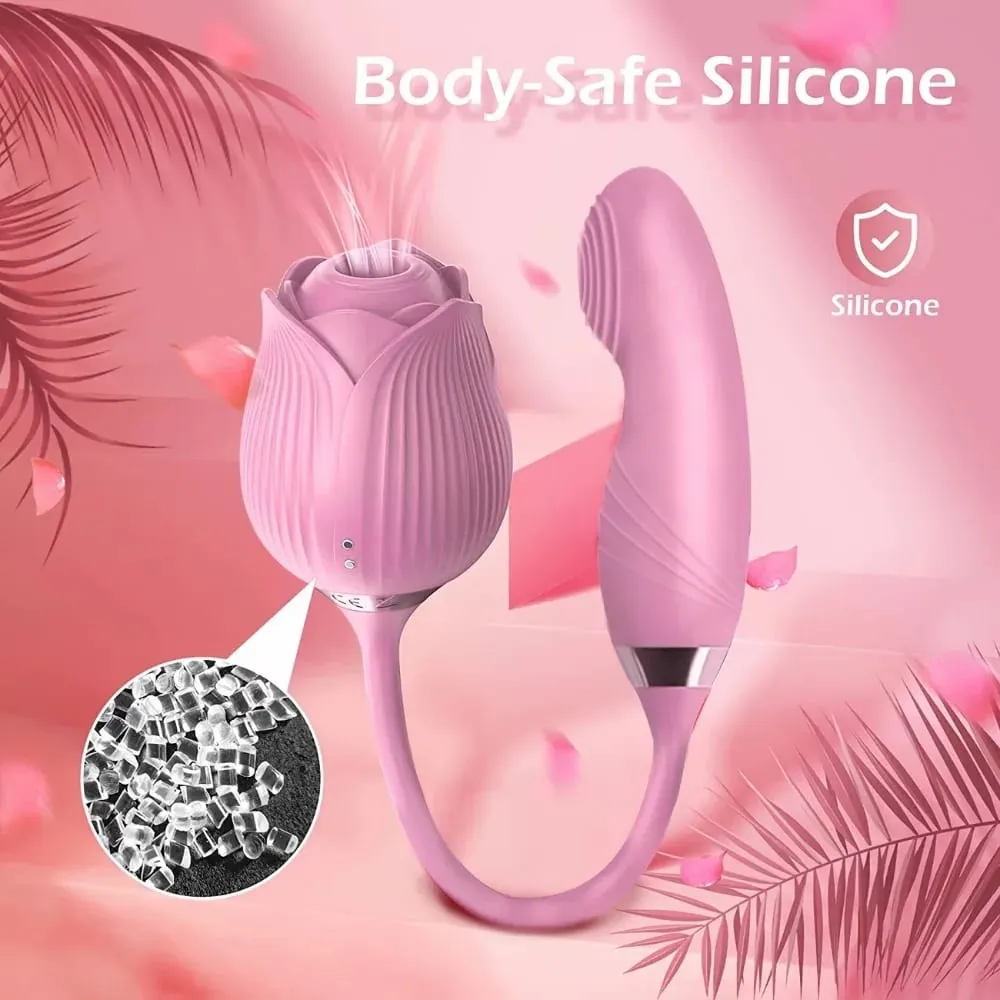 Clitoris Sucker Vibrator for Women Nipple Clit Stimulator Female Masturbator Finger Wiggle G-Spot Vibrator Sex Toy for Women 18+