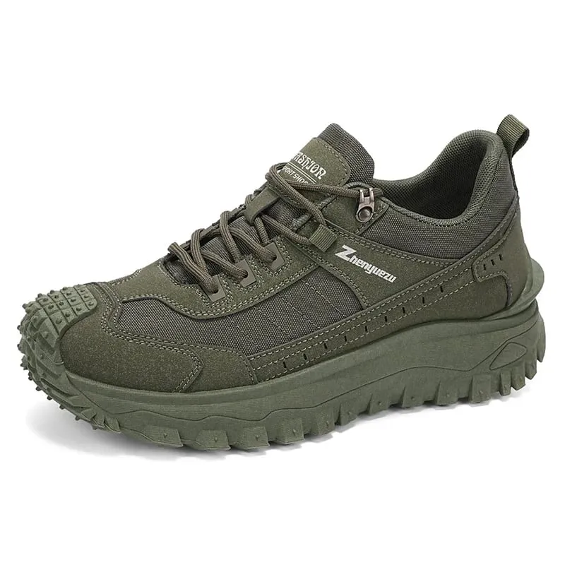 2026 New Men's Hiking Shoes Non-slip Wear-resistant Trekking Shoes Breathable Thick Sole Tactical Shoes Casual Sneakers for Men