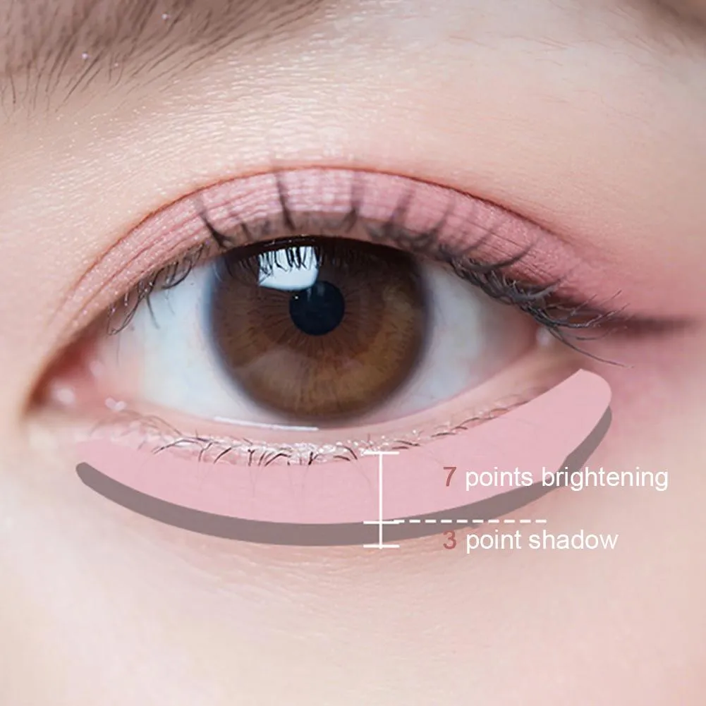 Double-headed Silkworm Eyeliner Pen Creamy Smooth Blendable Lying Silkworm Pencil Under Eye Highlight Contouring Pen With Brush — image 4