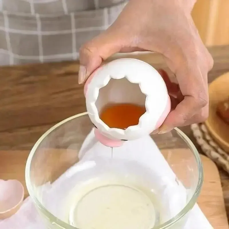 Funny Small Chick Separator Suitable Eggs Yolk White Separator Ceramics Creative Cartoon Eggs Kitchen Tools Home Cook Accessory — image 5