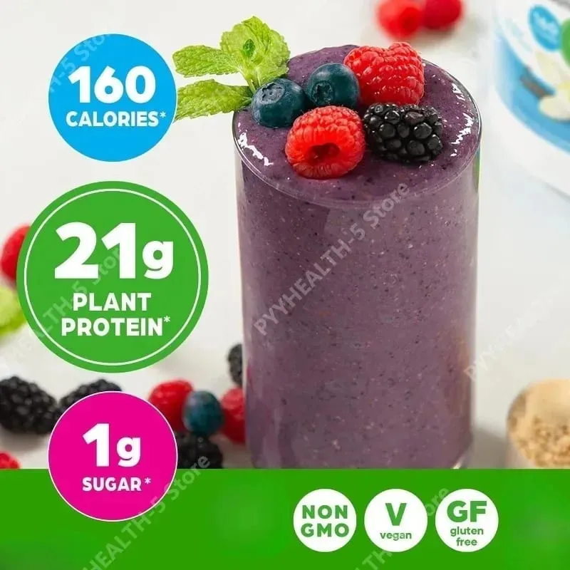 Vegan Protein Powder 21g Plant Based Protein 8g Prebiotic Fiber No Lactose Support Daily Nutritional Health 2.02 Lb — image 3