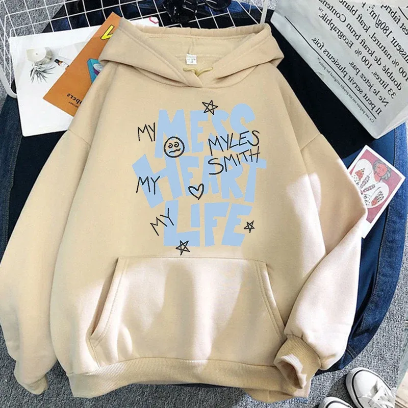 Myles Smith My Mess Tour Hoodies High Street with Hooded Long Sleeve Sweatshirts Hip Hop Unisex Casual Popular Trends Clothing — image 3