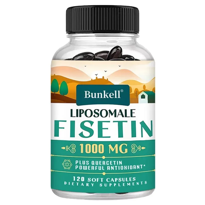 Liposzómás fisetin kvercetinnel – nagy hatású 1000 mg kombinált antioxidáns-kiegészítő az optimális egészségért