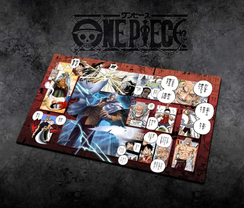 60*35cm Anime One Piece OPCG GAME Card Siri Komik PlayMat Empat Maharaja Baharu Mengajar Shankusu Buggy Luffy Mainan Koleksi Helikopter — image 24