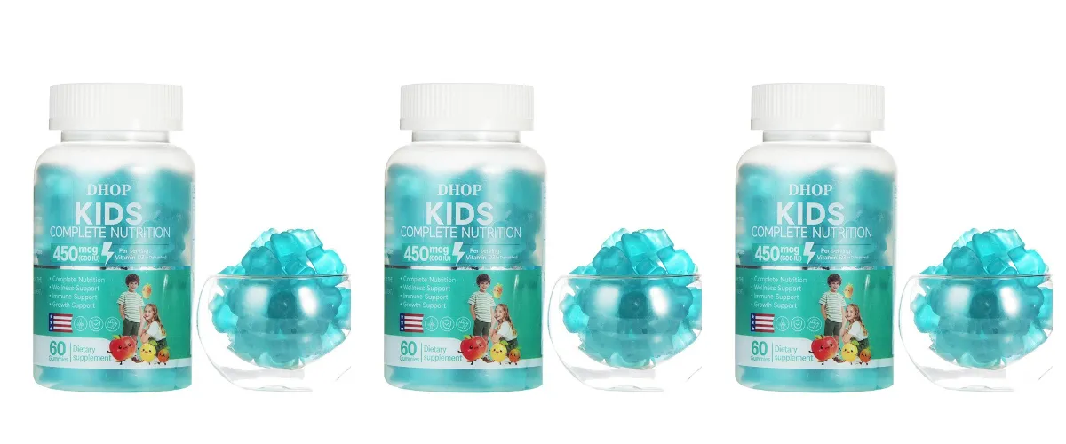 Kids Multivitamin Gummies Vitamin D3 C Zinc B Vitamins Immune Support Daily Wellness Nutrition Fruit Flavor 60 Gummies — image 9