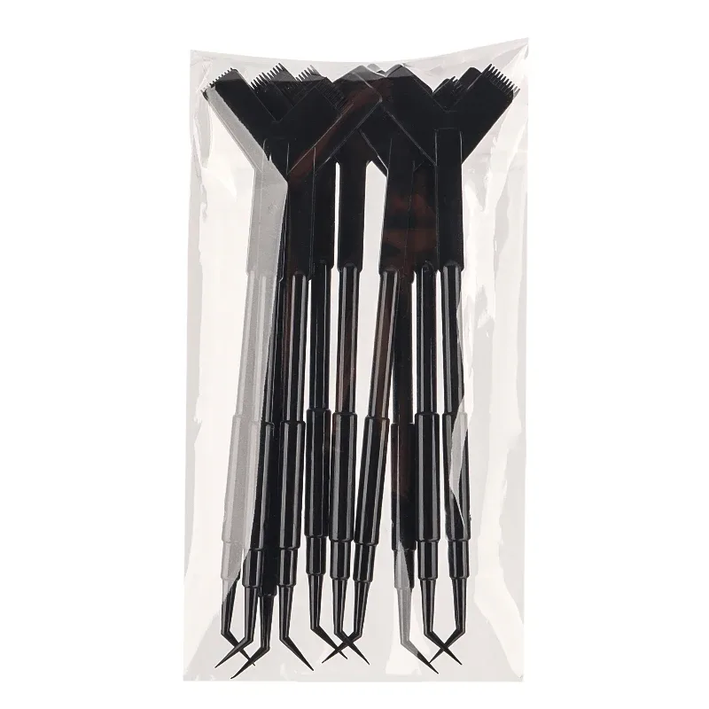 10Pcs Wiederverwendbare Kunststoff Wimpern Dauerwelle Stick Tool Wimpern Verlängerung Y Form Kamm Lash Lifting Curler Applikator Make-Up Pinsel